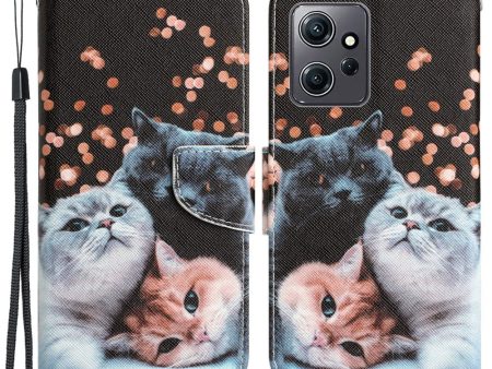 Wonderland Xiaomi Redmi Note 12 flip case - Three Cats on Sale