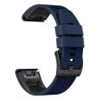 22mm dual-color honeycomb style silicone strap for Amazfit   Garmin   Coros watch - Sapphire+Black Online Sale