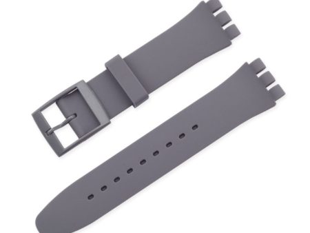 19mm Universal silicone watch strap - Grey Fashion