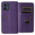 10-slot Motorola Moto G84 wallet case - Purple Supply