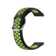 20mm bi-color silicone watch strap for Samsung watch - Black   Lime Online now