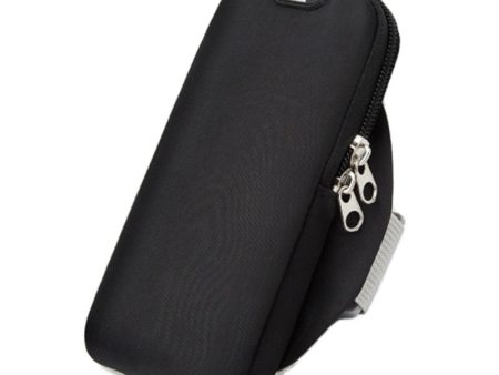 Simple fabric armband phone pouch - Black Discount