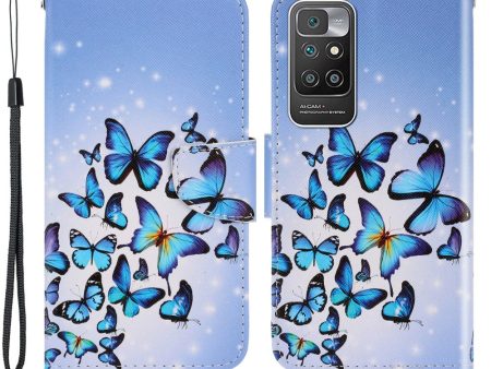 Wonderland Xiaomi Redmi 10 Prime   Redmi 10 flip case - Blue Butterflies Cheap