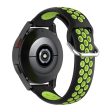 20mm bi-color silicone watch strap for Samsung watch - Black   Lime Online now