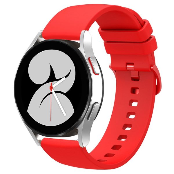 20mm Universal simple silicone watch strap - Red For Discount