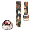 22mm Universal cool pattern silicone watch strap - Blooming Roses For Sale