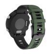 22mm Universal bi-color silicone watch strap - Army Green   Black Online Sale