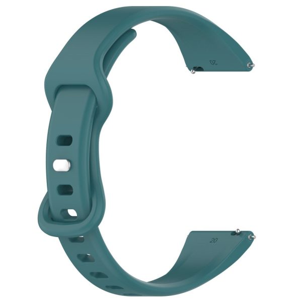 20mm silicone strap for Samsung and Huawei watch - Pine Needle Green Online now