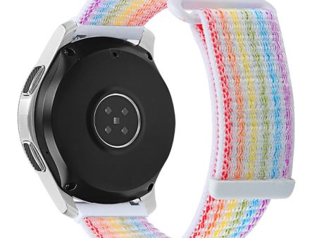 22mm Samsung Galaxy Watch 3 (45mm)   Watch (46mm)   Gear S3 nylon watch strap - Multi-color Sale