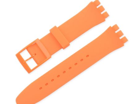 19mm Universal silicone watch strap - Orange on Sale