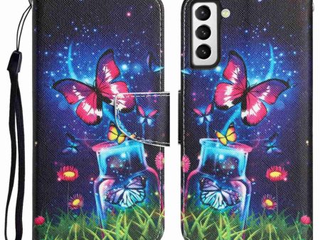 Wonderland Samsung Galaxy S23 Plus flip case - Bottle and Butterfly Discount