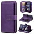 10-slot Motorola Moto G84 wallet case - Purple Supply