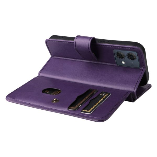 10-slot Motorola Moto G84 wallet case - Purple Supply