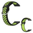 20mm bi-color silicone watch strap for Samsung watch - Black   Lime Online now