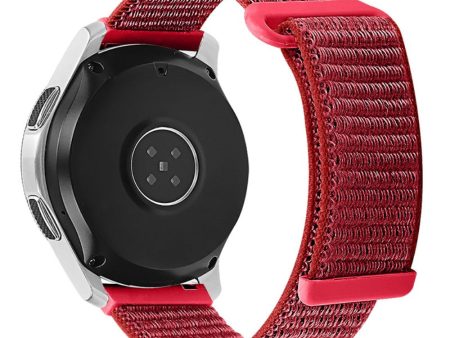 22mm Samsung Galaxy Watch 3 (45mm)   Watch (46mm)   Gear S3 nylon watch strap - Red Cheap