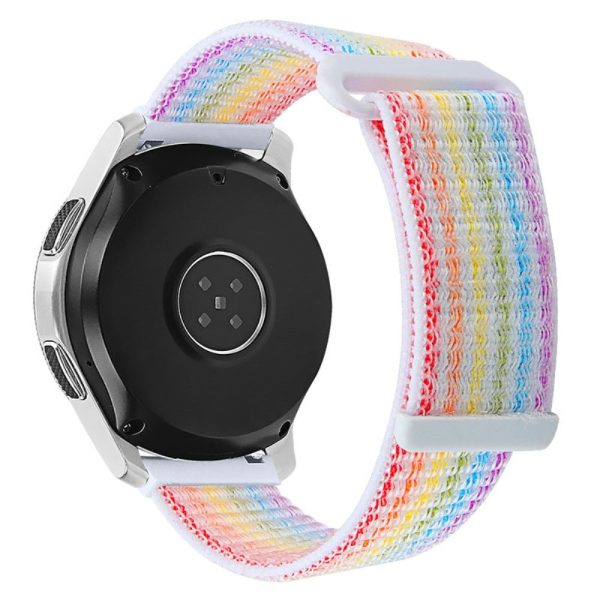 22mm Samsung Galaxy Watch 3 (45mm)   Watch (46mm)   Gear S3 nylon watch strap - Multi-color Sale