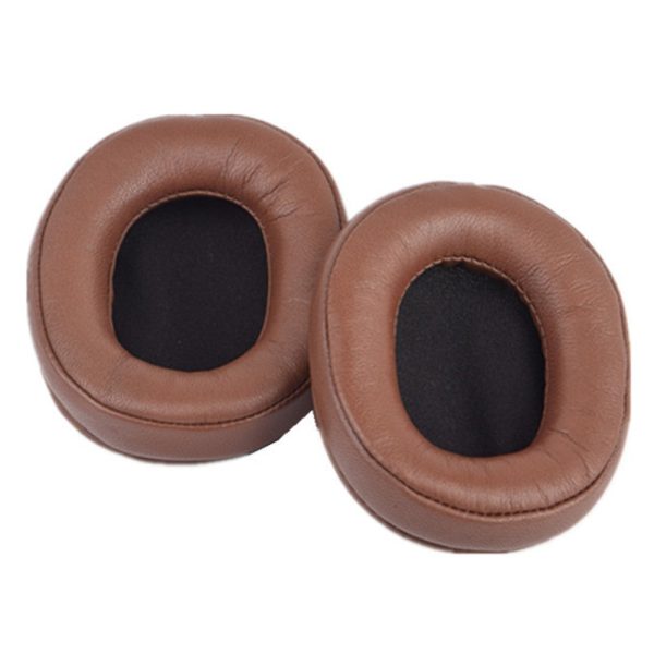 1 Pair Audio-Technica ATH-M50X   MSR7   M40   M20 leather ear cushions - Brown For Cheap