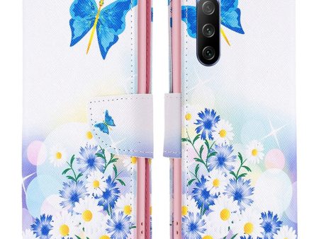 Wonderland Sony Xperia 10 III flip case - Butterfly and Flowers Online