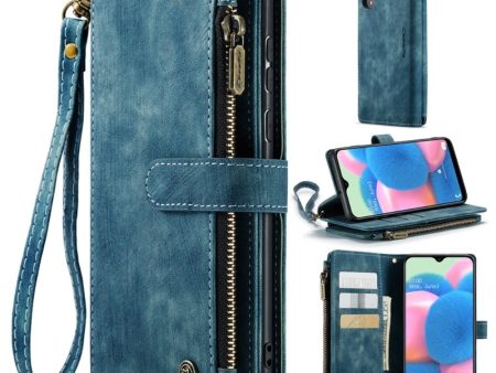 CaseMe zipper-wallet phone case for Samsung Galaxy A50s   A50   A30s - Blue For Sale