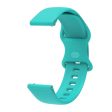 22mm Universal comfortable silicone watch strap - Green For Sale