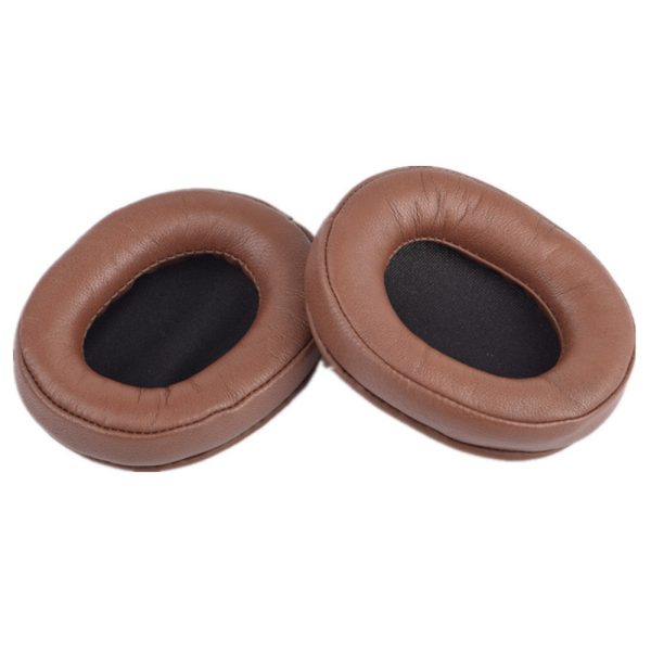 1 Pair Audio-Technica ATH-M50X   MSR7   M40   M20 leather ear cushions - Brown For Cheap