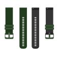 22mm silicone watch strap for Garmin watch - Army Green   Black Cheap