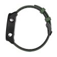 22mm Universal bi-color silicone watch strap - Army Green   Black Online Sale