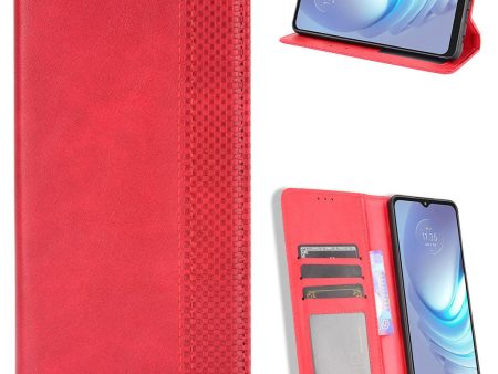 Bofink Vintage Motorola Moto G50 leather case - Red Fashion