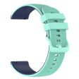 22mm silicone watch strap for Garmin watch - Baby Blue   Dark Blue Supply