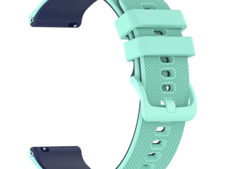 22mm silicone watch strap for Garmin watch - Baby Blue   Dark Blue Supply