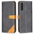 BINFEN two-color leather case for Samsung Galaxy A34 5G - Black on Sale