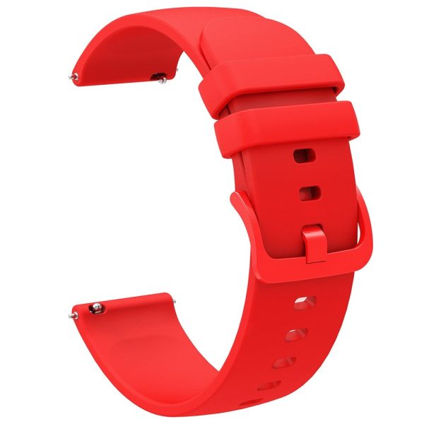 20mm Universal simple silicone watch strap - Red For Discount