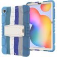 Samsung Galaxy Tab S6 Lite silicone cover with kickstand - Colorful Blue Online