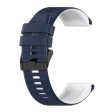 22mm dual color silicone watch strap for Garmin watch  - Midnight Blue   White Cheap