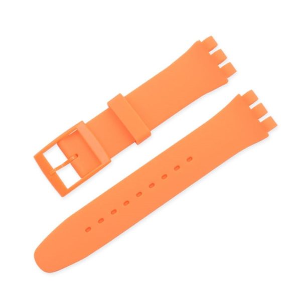 19mm Universal silicone watch strap - Orange on Sale