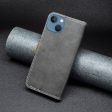 BINFEN two-color leather case for iPhone 13 Mini - Black Fashion