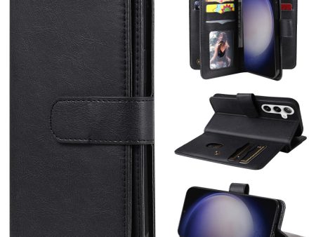 10-slot Samsung Galaxy S24 Plus wallet case - Black Hot on Sale