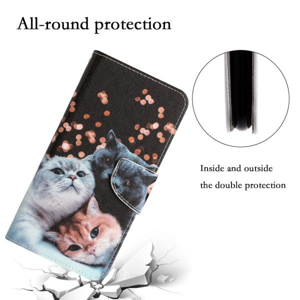 Wonderland Xiaomi Redmi Note 12 flip case - Three Cats on Sale