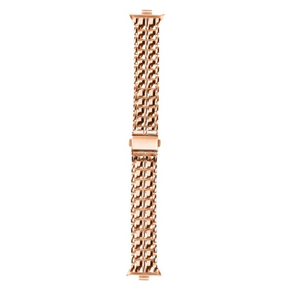 Xiaomi Redmi Watch 4 Wrist Bracelet Metal Watch Strap Rhinestone Decor Band - Rose Gold Online Hot Sale