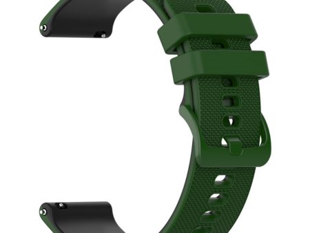 22mm silicone watch strap for Garmin watch - Army Green   Black Cheap