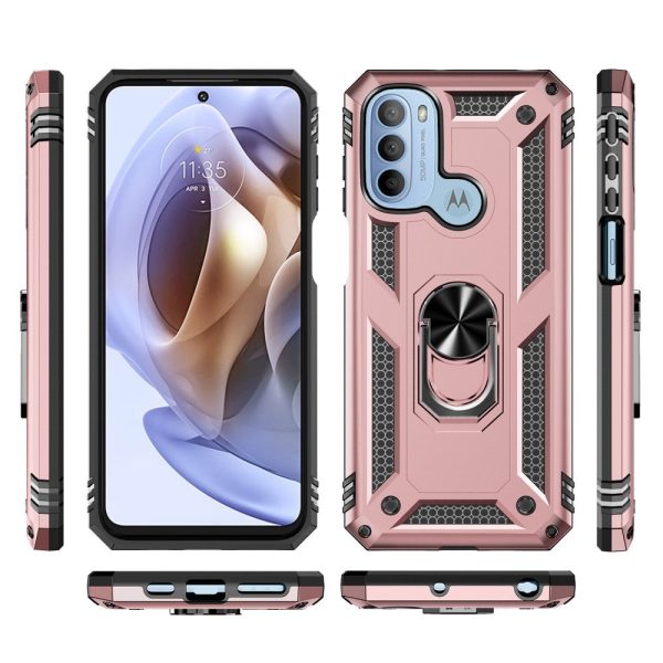 Bofink Combat Motorola Moto G41   G31 case - Rose Gold Fashion