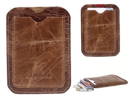 Universal genuine leather card holder Online now