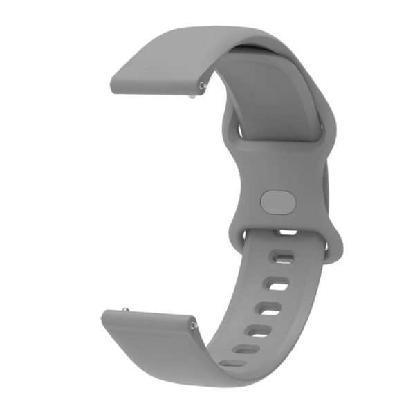 22mm Universal comfortable silicone watch strap - Grey Fashion