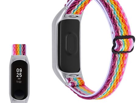 Xiaomi Mi Smart Band 4   3 nylon elastic watch strap - Rainbow Supply