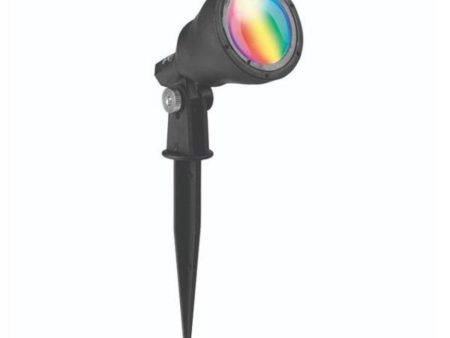 Smart Wi-Fi RGB Garden Spike Light 3w in Black Hot on Sale