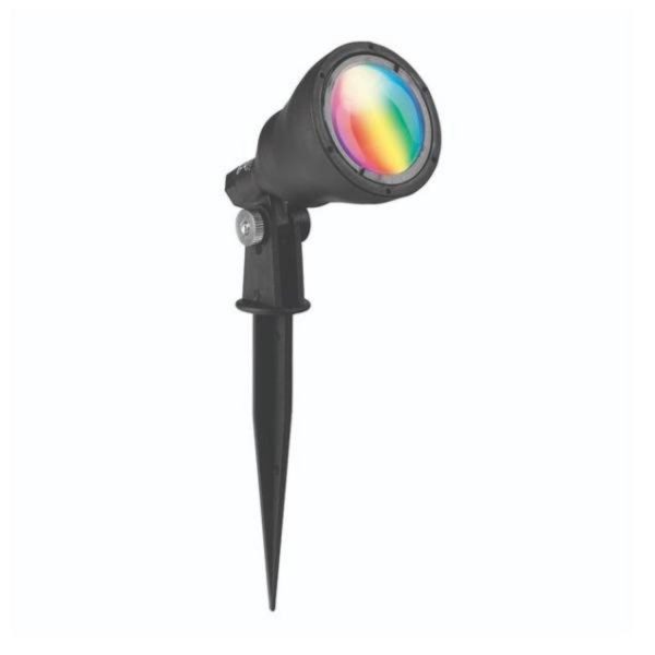 Smart Wi-Fi RGB Garden Spike Light 3w in Black Hot on Sale