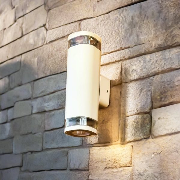 Glenelg Ambient Outdoor LED Up Down Wall Light in Charcoal or White Discount