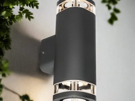 Glenelg Ambient Outdoor LED Up Down Wall Light in Charcoal or White Discount