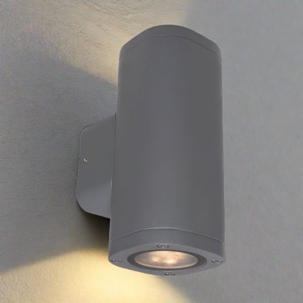 Modern Architectural Decorative LED Up Down Wall Light in Charcoal or White Cheap