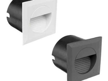 Lachlan LED Square Step Light 1w in White Charcoal Online